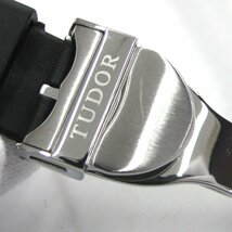 TUDOR チューダー (チュードル) 腕時計 純正 ラバーベルト Dバックル付き 79220B ブラック_画像7