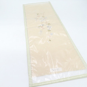  neckpiece . writing sama embroidery half collar beige color kimono small articles length 110cm unused goods 