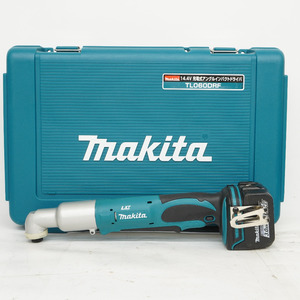 makita 14.4V 3.0Ah 充電式アングルインパクトドライバ ケース・充電器・バッテリ1個セット バッテリ残量表示ボタン破れ TL060DTF 中古美品