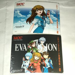 集合　式波・アスカ・ラングレー 特製ミニマウスパッド「ヱヴァンゲリヲン新劇場版：破」UCC コーヒー ヱヴァンゲリヲン缶