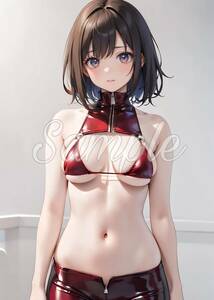 Vol,14273【高画質】A4サイズ アートポスター グラビア イラスト コスプレ モデル セクシー かわいい 美人 美少女 美女 アニメ ACG