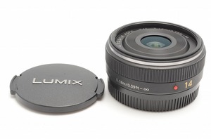 【 新品級 】パナソニック PANASONIC ルミックス Lumix Lumix G 14mm F2.5 ASPH H-H014★T119