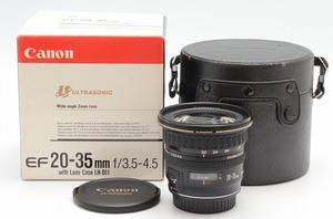 ◆動作品◆ CANON EF 20-35mm F3.5-4.5 USM 化粧箱 ケース キャノン 広角レンズ T053