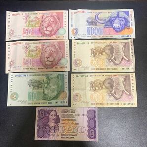 外国紙幣 お札◆南アフリカ SOUTH AFRICAN 7枚／レソト LESOTO 4枚の画像2