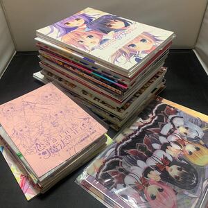 【アニメ・ゲームアニメ】原画集／アートブック／設定資料集／特典冊子／雑誌／デスクシート等　大量まとめ約47冊　美少女系