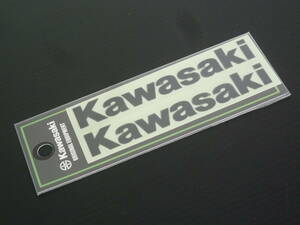 カワサキ純正 耐水＆耐候 Kawasakiステッカー S ブラック W10×H1.6cm 2枚入り 新品