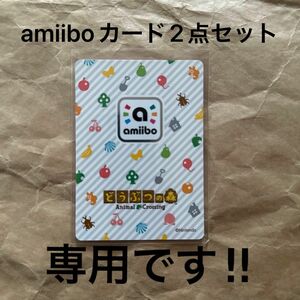 どうぶつの森amiiboカード　2点セット 専用です