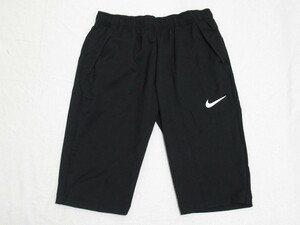 NIKE DRI-FIT チーム ウーブン 3/4 パンツ 黒 ブラック M ナイキ ドライフィット ハーフパンツ ひざ丈 トレーニング DM6624-011