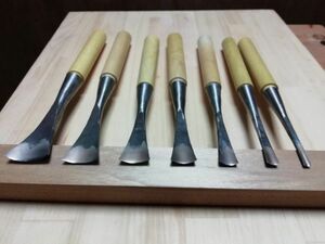  новый товар Uchimaru . пакет рисунок 7 шт. комплект . рубанок плотничный инструмент резьбовой нож 