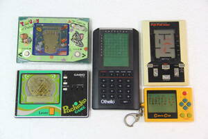 テレビゲーム 携帯型 まとめて5個セット Pak-Pak man/Tsukuda Original Othello/学研TOM&Jerryのピンボール/CASIO パチンコ/Calorie Club