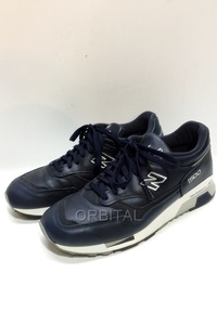  fee . mountain )New Balance New balance M1500NAV leather sneakers 1500 navy size 26cm