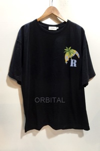 代官山)RHUDE ルード ロゴプリント Tシャツ ブラック サイズM 半袖 クルーネック TEE