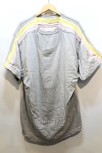 経堂) ワイプロジェクト Y/PROJECT ドッキング Tシャツ Tee サイズL グレー イエロー ピンク
