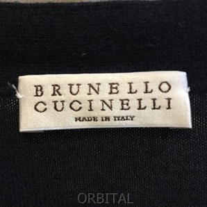 二子玉)BRUNELLO CUCINELLI ブルネロクチネリ ノースリーブコットンニットロングカーディガン ビジュー Vネック レディース Mの画像6