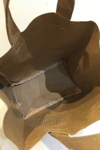 二子玉) MADISONBLUE マディソンブルー GRAMERCY PAPER BAG ペーパー トートバッグ ※使用感少々_画像6