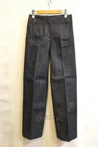 二子玉)Tory Burch トリーバーチ 未使用 セリヴィッチデニムパンツ ジーンズ PRINCESS SEAM DENIM DEEP DARK WASH サイズ0