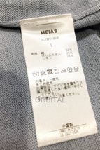 代官山)MEIAS メイアス LINEN MIX SHEER WIDE PULL OVER スキッパーシャツ ポロシャツ プルオーバー ライトブルー L_画像6