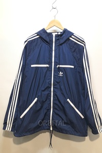 経堂)アディダスオリジナルス adidas Originals アディカラー クラシックス ウインドブレーカー ネイビー 2XL IB9961 ※使用感