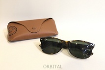 二子玉)Rayban レイバン NEW WAYFARER ニューウェイファーラ― RB2132 サングラス アイウェア ケース付 ブラウン 定価￥29,480-_画像1