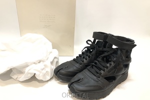 経堂) MAISON MARGIELA × REEBOK メゾンマルジェラ × リーボック クラシックレザータビハイ サンダル 27cm GX5041 ブラック