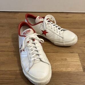 CONVERSE コンバース ONE STAR J ワンスター J ホワイト／レッド made in japan 日本製 サイズ：8.5(27cm)の画像2