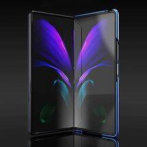 Galaxy Z Fold2 5G/Galaxy Z Fold2 ケースSCG05 手帳型 鏡面 ミラー スタンド機能 光沢 表面半透明 スマホケース 軽量 薄型_画像7