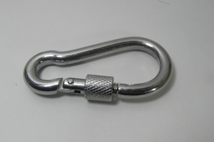 250 jpy prompt decision *M6 small size kalabina304 stainless steel springs hook * postage 120 jpy ..