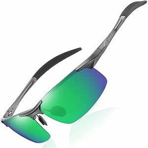 [DUCO] サングラス メンズ 偏光 スポーツサングラス UV400 へんこう さんぐらす AL-MG合金 超軽量 sungla
