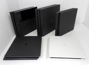 1 иен ~! SONY PlayStation4 5 шт. комплект Pro CUH-7000B 1000A 2000A×2 2000B текущее состояние товар электризация * пуск подтверждено PS4 корпус 