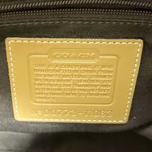 コーチ COACH 11063 トートバッグ ハンドバッグ ショルダーバッグ ワンショルダー ターンロック ゴールド金具 シグネチャー ブラウン 724_画像7