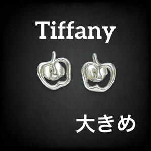 【廃盤 美品】 ティファニー tiffany&co. Tiffany ラージ アップル オープンアップル りんご ピアス 耳飾り SV925 刻印 シルバー 818