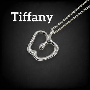 [ beautiful goods ] Tiffany tiffany&co. Tiffany necklace open Apple pendant choker SV925 apple stamp original silver 828