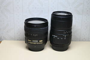  lens 2 ps Nikon DX AF-S 18-70mm seeing at distance SIGMA ZOOM 100-300mm lens inside mold equipped 