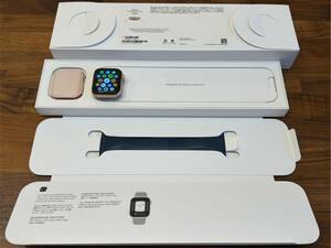 Apple Watch Series 6(GPS) 40mm本体 アルミニウムケース ゴールド ソロループ6 シリコン MG193J/A A2291 スマートウォッチ iPhone iPad