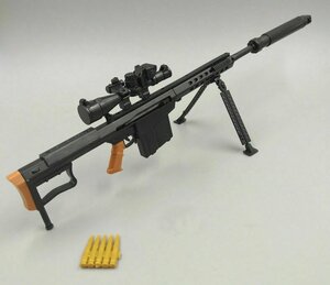 1/6バレットM82A1機関銃モデル 組立式☆