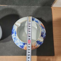 深川製磁 陶器 花瓶 花器 壺 花入 灰皿　応接セット　昭和レトロ　コレクション　インテリア　牡丹　陶器　工芸品_画像8