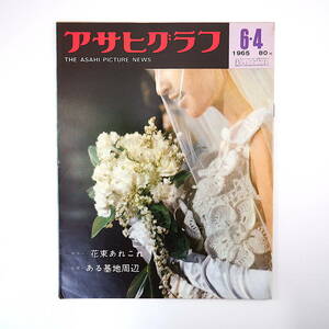 アサヒグラフ 1965年6月4日号◎米海軍航空隊厚木基地 ファイティング原田 洋髪カツラ流行 田村健三/切絵 彦根市公害 南海ホークス 都議収賄