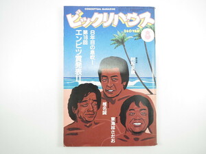 ビックリハウス 1983年8月号「第16回鉛筆賞発表」選評座談会・椎名誠/東海林さだお/村松友視 霜田恵美子 横田順彌 矢野顕子 立花ハジメ