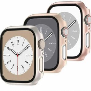 3パック) Apple Watch 44mm用スクリーンプロテクター付きケース