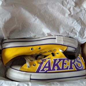 CONVERSE ALL STAR×NBA Los Angeles Lakers キャンバススニーカー27cm 