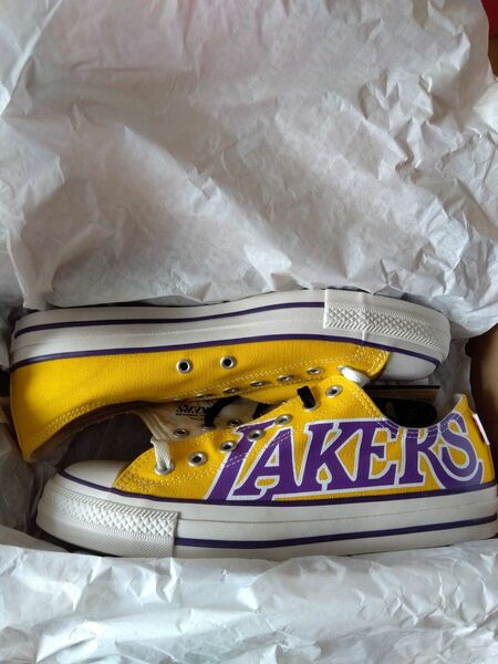 CONVERSE ALL STAR×NBA Los Angeles Lakers キャンバススニーカー27cm 