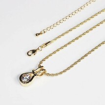 【輝き】 大粒 ダイヤモンド ロープチェーン ネックレス 1ct 取り外し可能 K18YGN892 1212_画像3