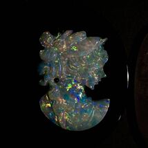 遊色効果!!◆オパールカメオ5点おまとめ◆m 19g/95ct ルース 裸石 宝石 ジュエリー jewelry opal 遊色 cameo _画像2