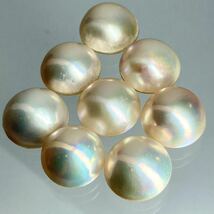 ◆マベパール8点おまとめ◆m 約15.3~16.4mm 20g/100ct pearl パール 半円真珠 ジュエリー jewelry 裸石 宝石_画像1