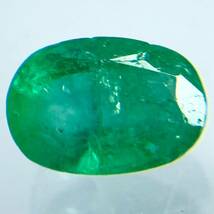 ◆天然エメラルド0.945ct◆M 約6.8×4.9mmソーティング付 ルース 裸石 宝石 ジュエリー ベリル beryl emerald テDG0_画像1