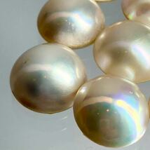 ◆マベパール8点おまとめ◆m 約15.3~16.4mm 20g/100ct pearl パール 半円真珠 ジュエリー jewelry 裸石 宝石_画像3