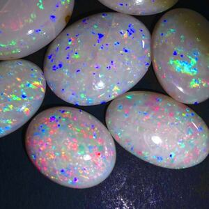 遊色効果!!◆天然オパールおまとめ100ct 20g◆m ルース 裸石 宝石 ジュエリー jewelry boulder opal 遊色 虹 ①