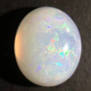 遊色効果!!◆天然オパール7.734ct◆j 約14.7×12.6mm ルース 裸石 宝石 ジュエリー jewelry opal 