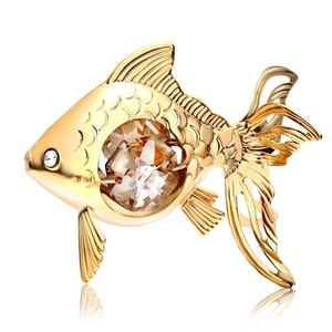 Art hand Auction [Livraison gratuite] [Bonus inclus] Figurine de poisson rouge 3 poissons cadeau d'anniversaire pour hommes et femmes poisson poissons cristal, Articles faits à la main, intérieur, marchandises diverses, ornement, objet