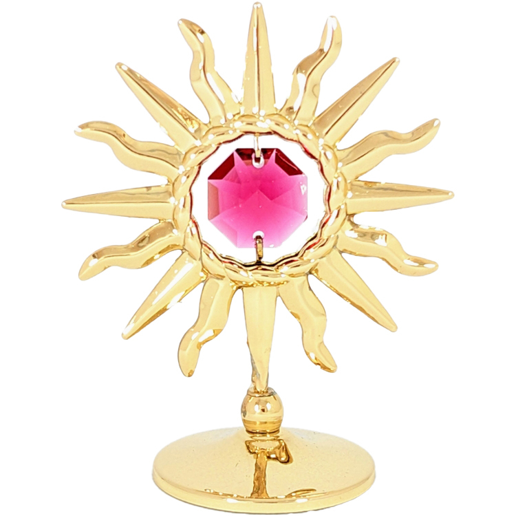 [Kostenloser Versand] Scorching Sun Figurine Gold Geburtstagsgeschenk Geschenk Männer Frauen Freunde Jahrestag Sonnengott Astronomie Luxus Kristall, Handgefertigte Artikel, Innere, Verschiedene Waren, Ornament, Objekt